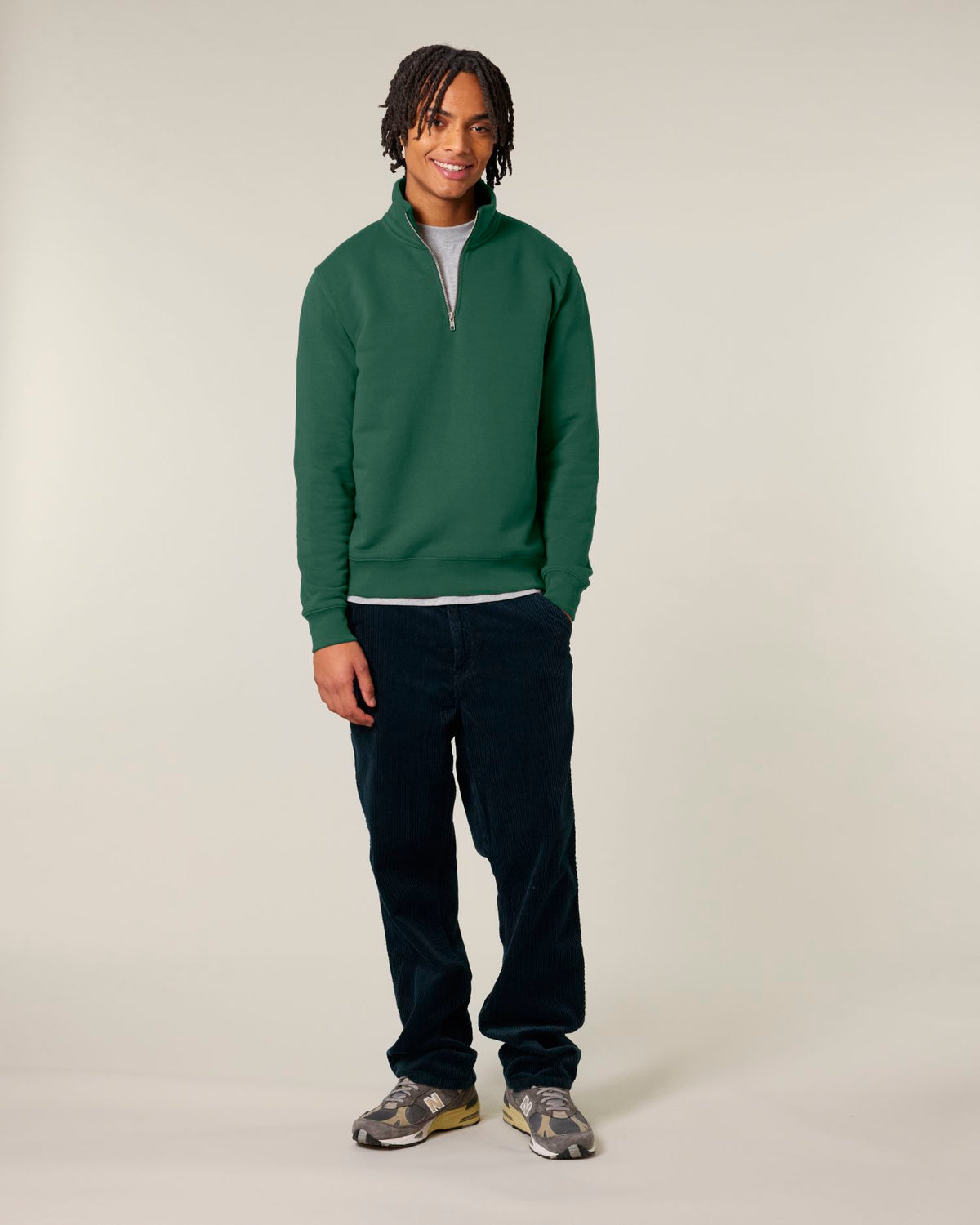 TLKS Trucker Quarterzip - Bottle Green