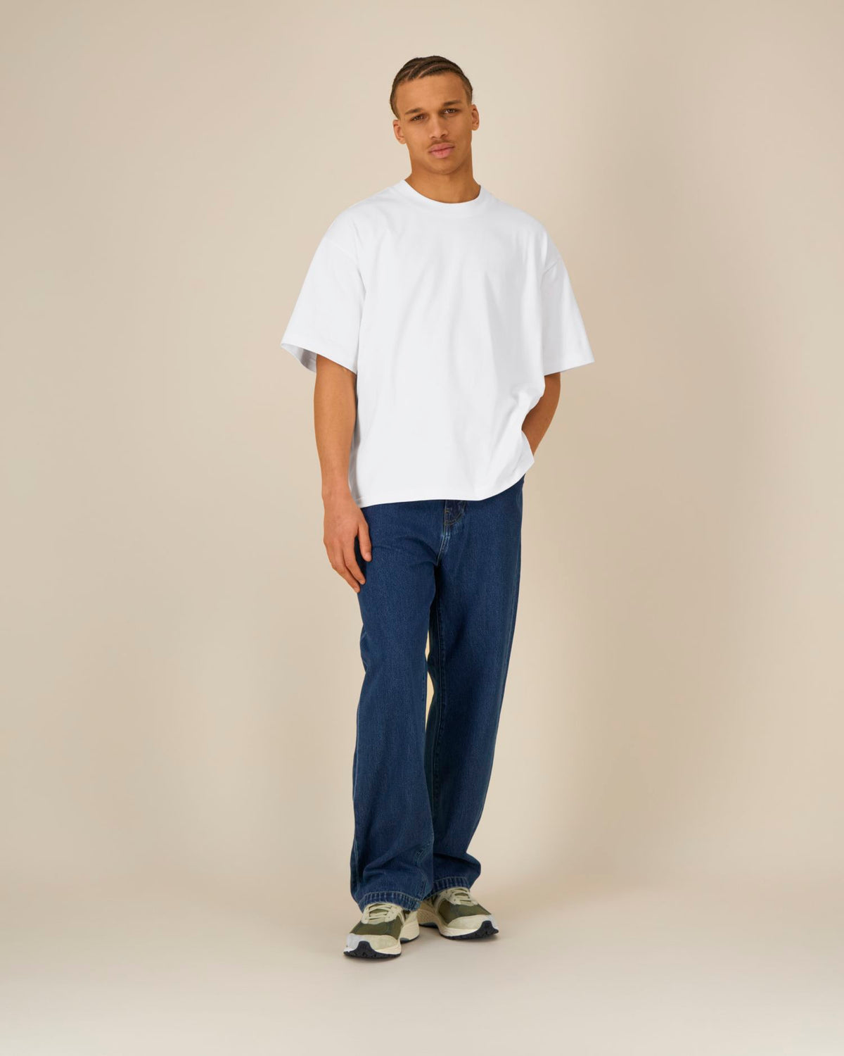 TLKS Asher Over-sized T-paita - White