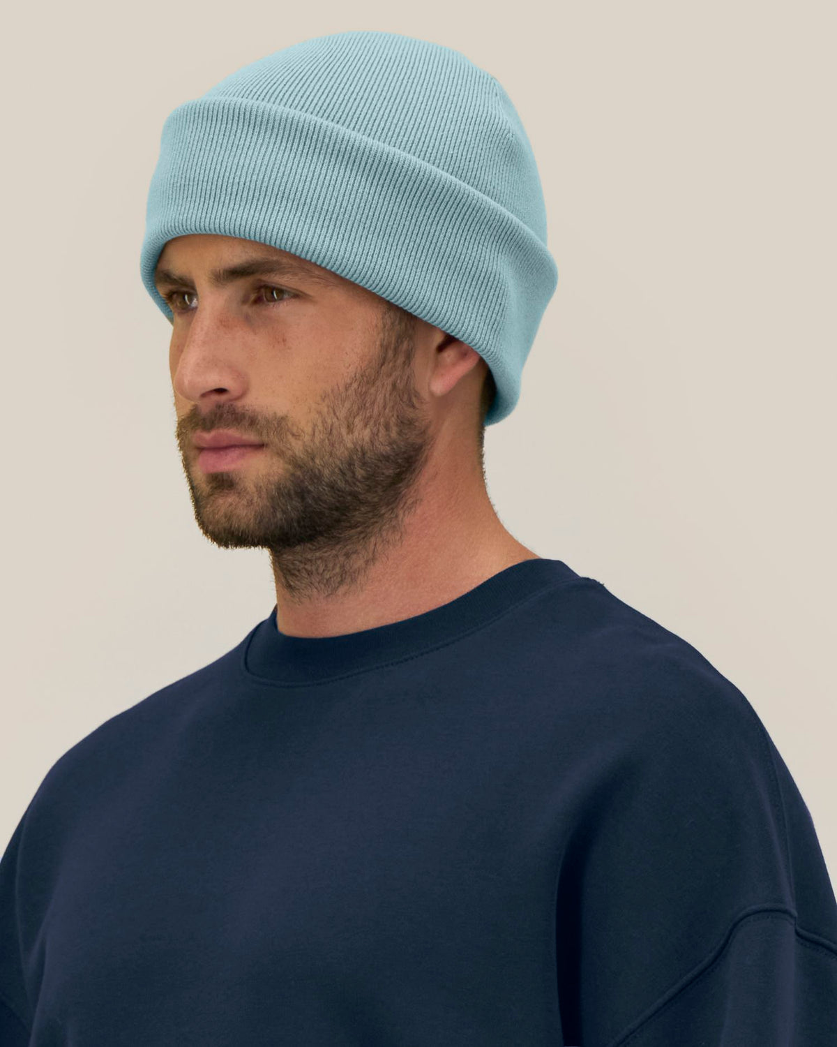 Rib Beanie 2.0 - Pebble Blue